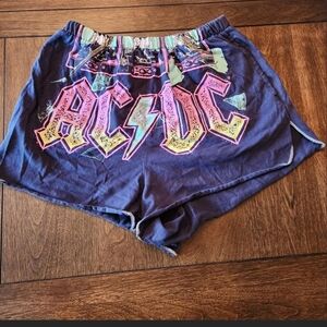 AC/DC Women's Vibrant Graphic Athletic Shorts Small